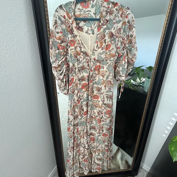Like new Free People dress! Floral sheer with slip underneath - Picture 2 of 2